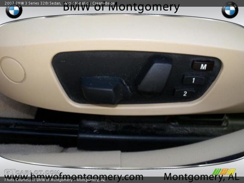 Arctic Metallic / Cream Beige 2007 BMW 3 Series 328i Sedan