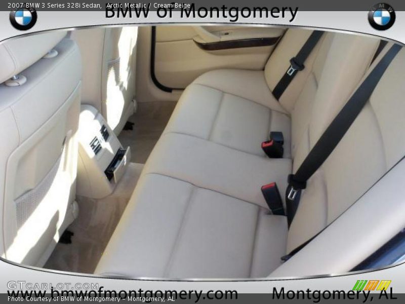 Arctic Metallic / Cream Beige 2007 BMW 3 Series 328i Sedan