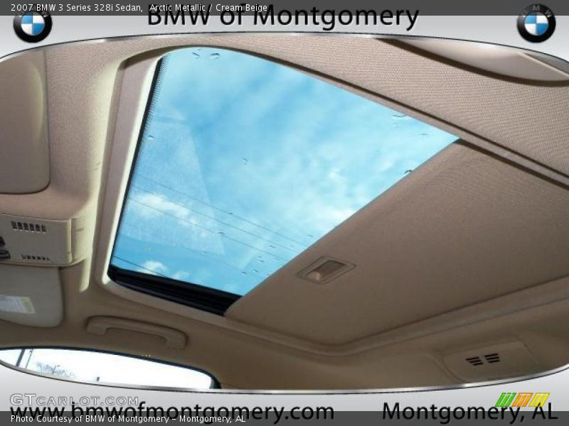 Arctic Metallic / Cream Beige 2007 BMW 3 Series 328i Sedan
