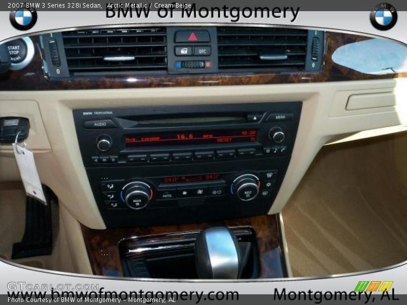 Arctic Metallic / Cream Beige 2007 BMW 3 Series 328i Sedan