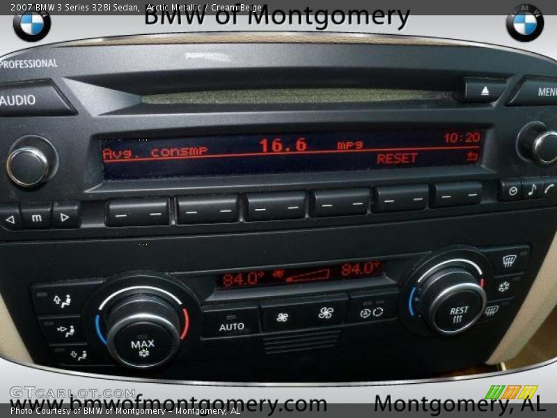 Arctic Metallic / Cream Beige 2007 BMW 3 Series 328i Sedan