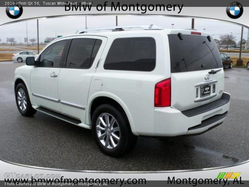 Tuscan White Pearl / Wheat 2010 Infiniti QX 56