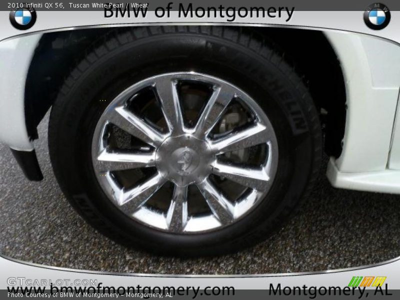 Tuscan White Pearl / Wheat 2010 Infiniti QX 56