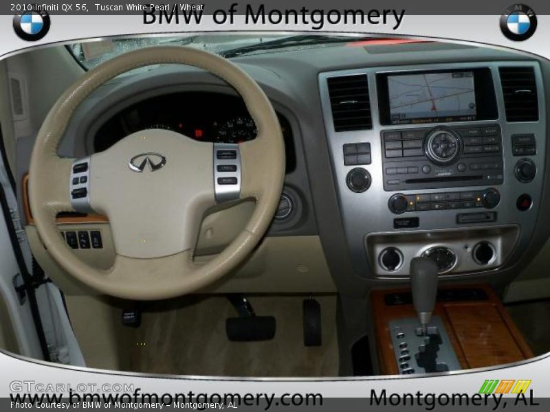 Tuscan White Pearl / Wheat 2010 Infiniti QX 56