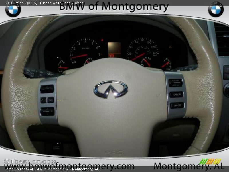Tuscan White Pearl / Wheat 2010 Infiniti QX 56