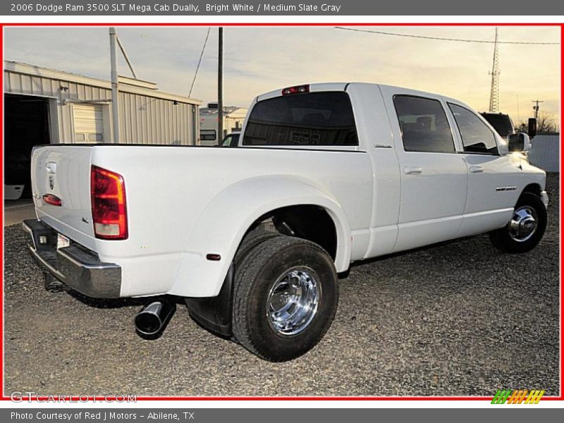 Bright White / Medium Slate Gray 2006 Dodge Ram 3500 SLT Mega Cab Dually