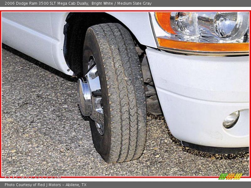 Bright White / Medium Slate Gray 2006 Dodge Ram 3500 SLT Mega Cab Dually