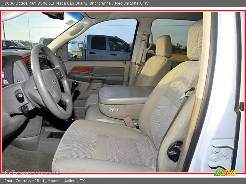Bright White / Medium Slate Gray 2006 Dodge Ram 3500 SLT Mega Cab Dually