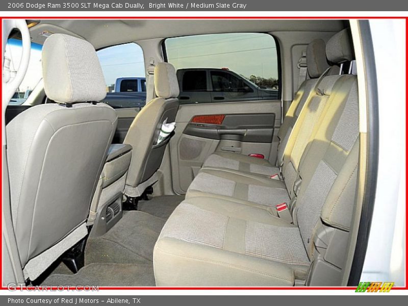 Bright White / Medium Slate Gray 2006 Dodge Ram 3500 SLT Mega Cab Dually