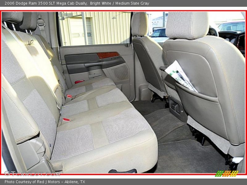 Bright White / Medium Slate Gray 2006 Dodge Ram 3500 SLT Mega Cab Dually