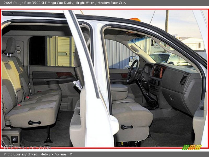 Bright White / Medium Slate Gray 2006 Dodge Ram 3500 SLT Mega Cab Dually