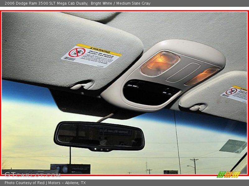 Bright White / Medium Slate Gray 2006 Dodge Ram 3500 SLT Mega Cab Dually