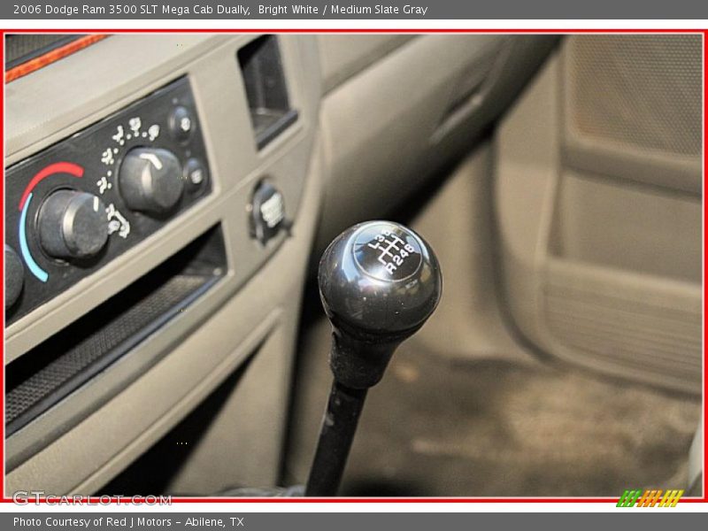 Bright White / Medium Slate Gray 2006 Dodge Ram 3500 SLT Mega Cab Dually