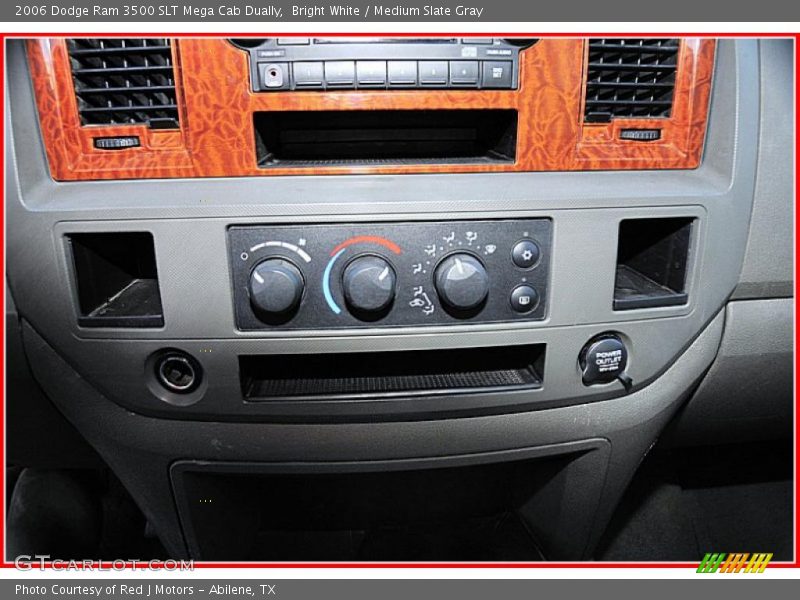 Bright White / Medium Slate Gray 2006 Dodge Ram 3500 SLT Mega Cab Dually