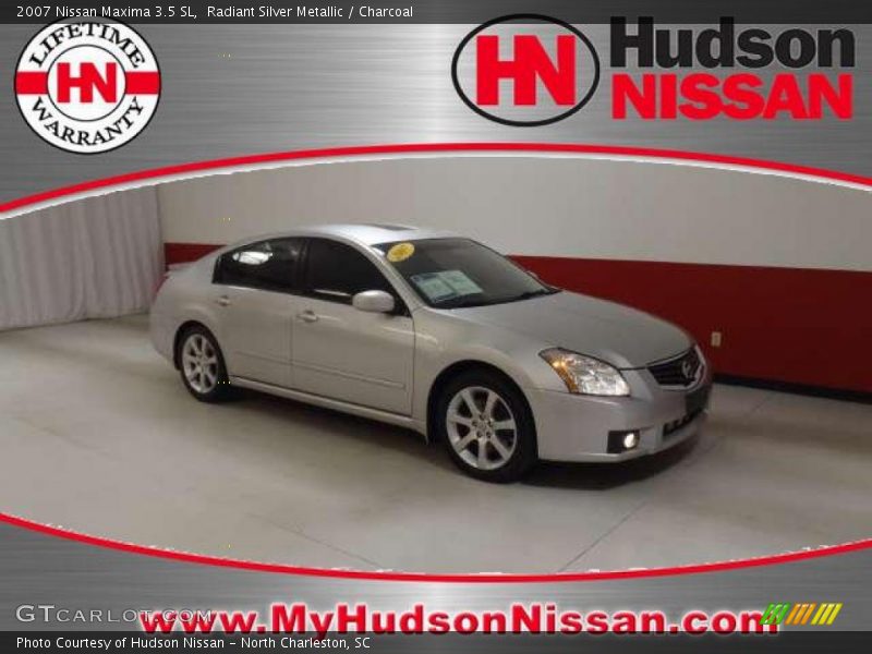 Radiant Silver Metallic / Charcoal 2007 Nissan Maxima 3.5 SL
