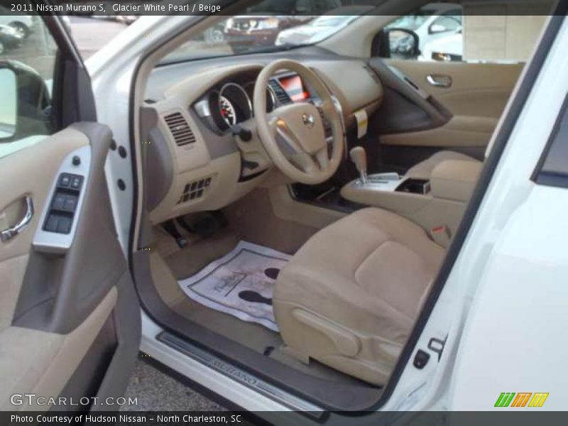 Glacier White Pearl / Beige 2011 Nissan Murano S