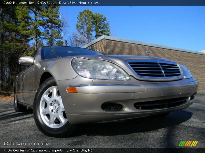 Desert Silver Metallic / Java 2002 Mercedes-Benz S 430 Sedan