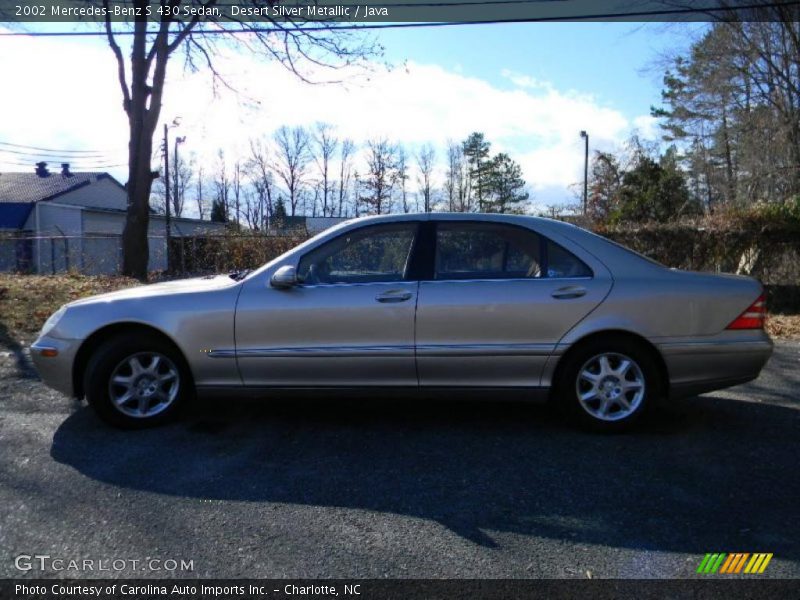 Desert Silver Metallic / Java 2002 Mercedes-Benz S 430 Sedan