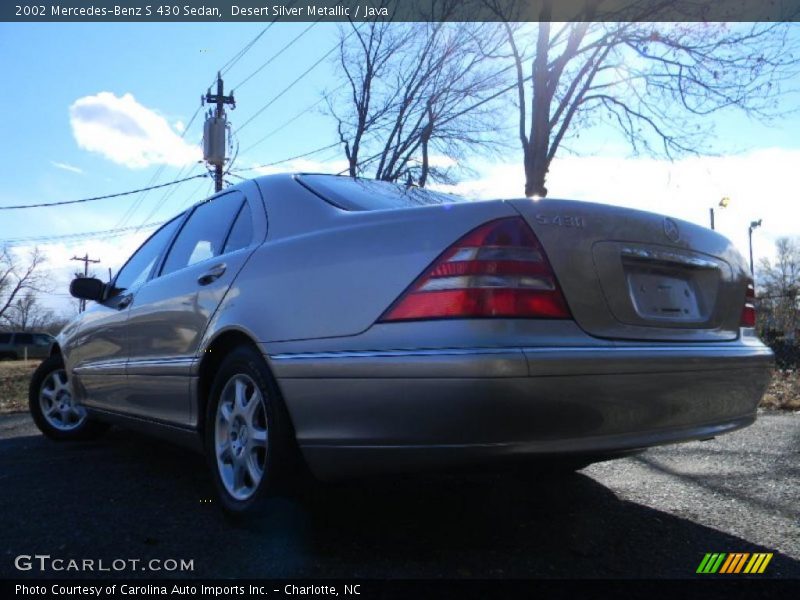 Desert Silver Metallic / Java 2002 Mercedes-Benz S 430 Sedan