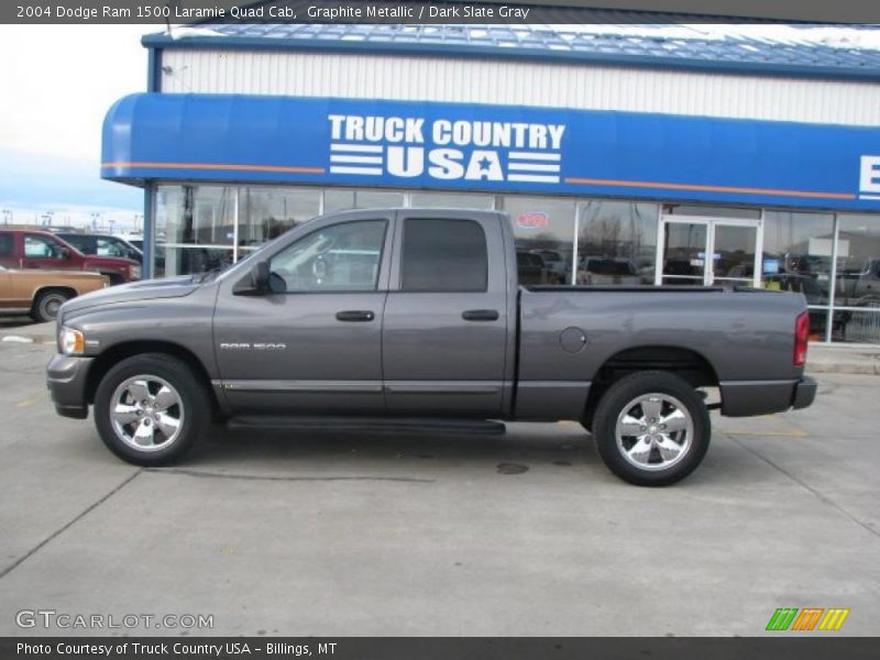 Graphite Metallic / Dark Slate Gray 2004 Dodge Ram 1500 Laramie Quad Cab