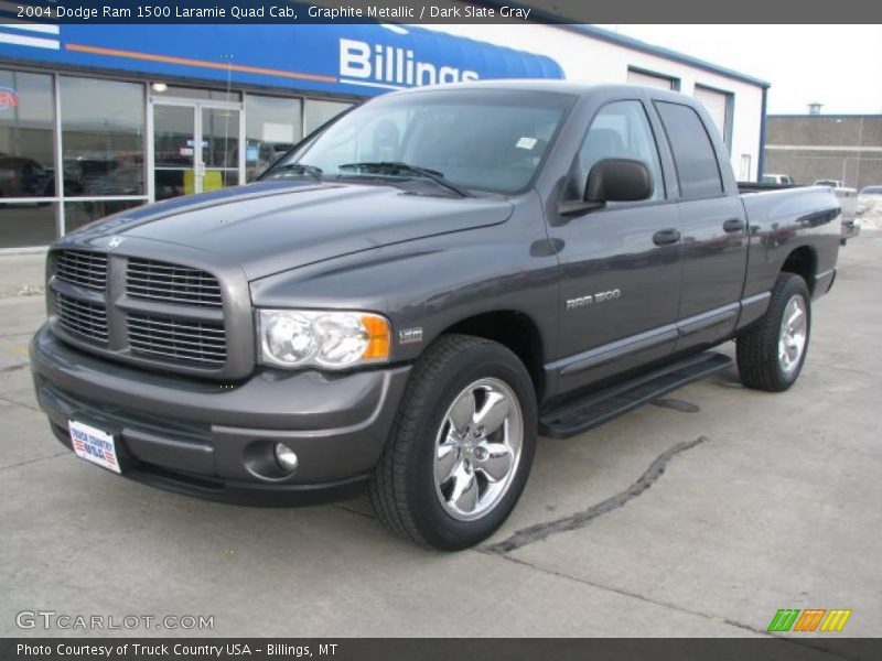 Graphite Metallic / Dark Slate Gray 2004 Dodge Ram 1500 Laramie Quad Cab