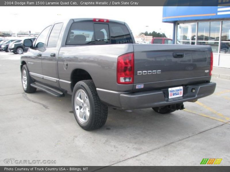 Graphite Metallic / Dark Slate Gray 2004 Dodge Ram 1500 Laramie Quad Cab