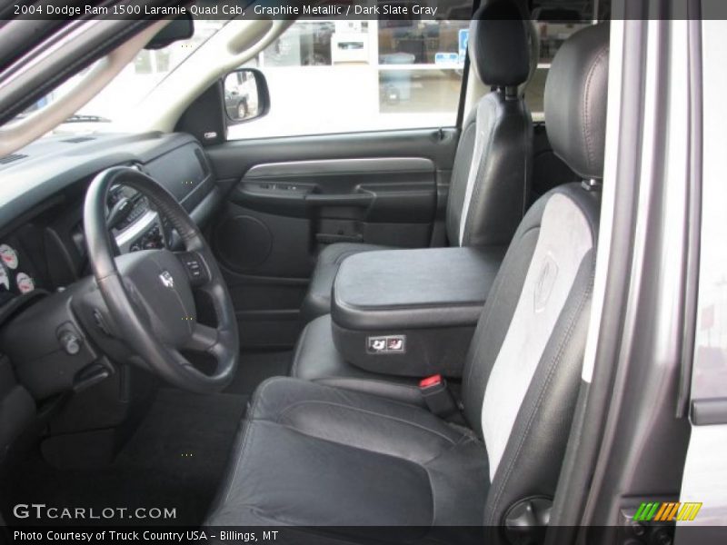 Graphite Metallic / Dark Slate Gray 2004 Dodge Ram 1500 Laramie Quad Cab
