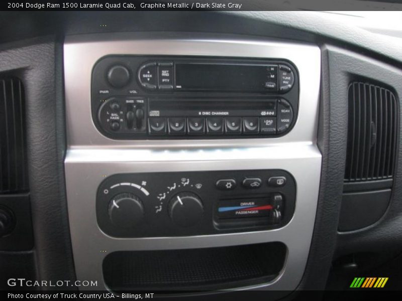 Graphite Metallic / Dark Slate Gray 2004 Dodge Ram 1500 Laramie Quad Cab