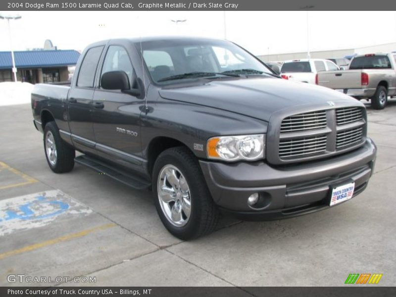 Graphite Metallic / Dark Slate Gray 2004 Dodge Ram 1500 Laramie Quad Cab