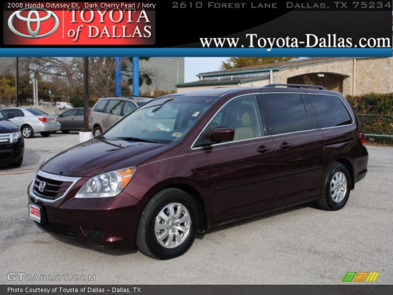 Dark Cherry Pearl / Ivory 2008 Honda Odyssey EX