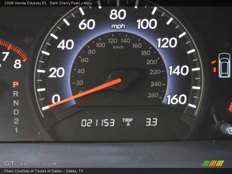 Dark Cherry Pearl / Ivory 2008 Honda Odyssey EX