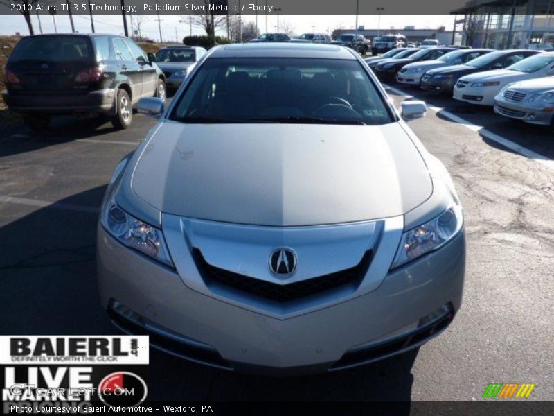 Palladium Silver Metallic / Ebony 2010 Acura TL 3.5 Technology