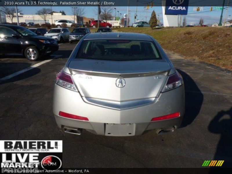 Palladium Silver Metallic / Ebony 2010 Acura TL 3.5 Technology