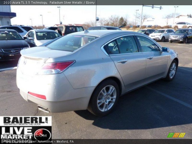 Palladium Silver Metallic / Ebony 2010 Acura TL 3.5 Technology