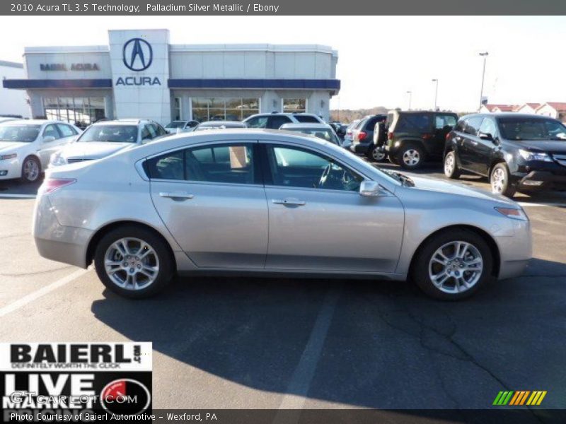 Palladium Silver Metallic / Ebony 2010 Acura TL 3.5 Technology