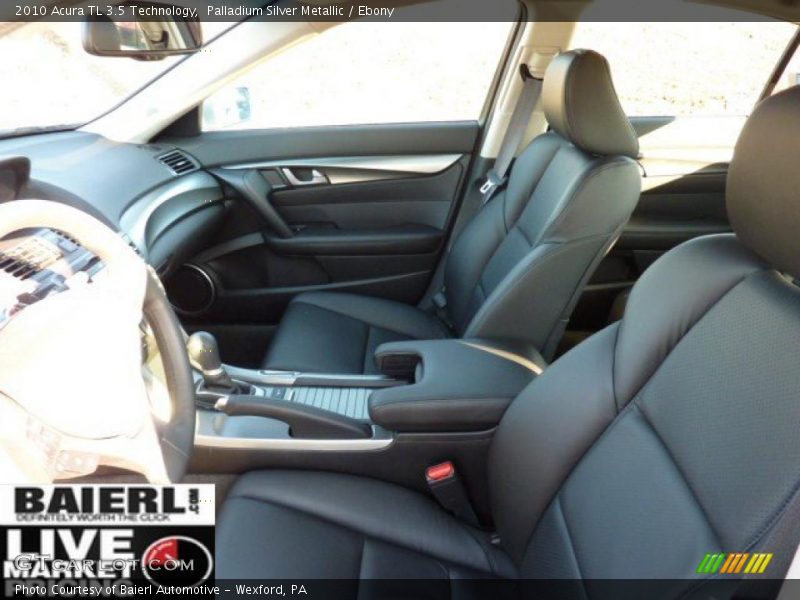 Palladium Silver Metallic / Ebony 2010 Acura TL 3.5 Technology