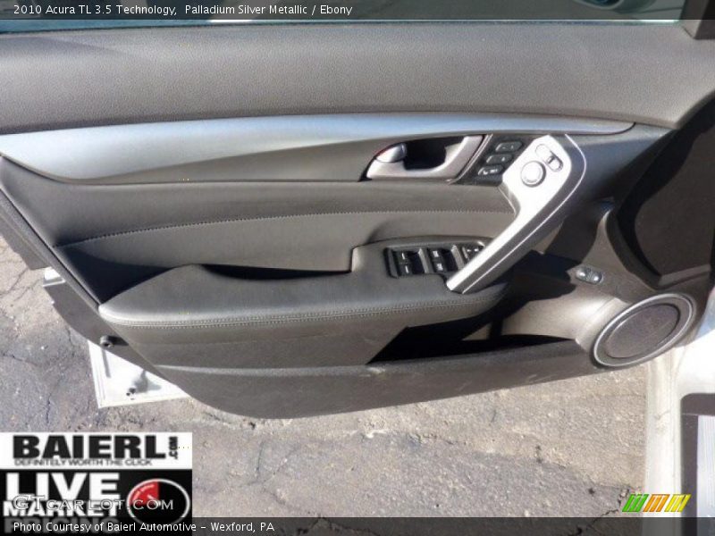 Palladium Silver Metallic / Ebony 2010 Acura TL 3.5 Technology