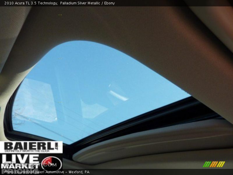 Palladium Silver Metallic / Ebony 2010 Acura TL 3.5 Technology