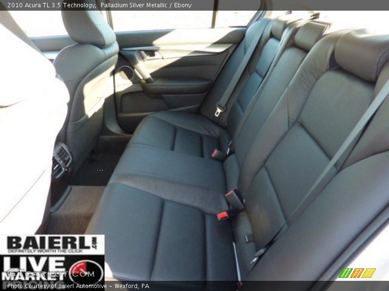 Palladium Silver Metallic / Ebony 2010 Acura TL 3.5 Technology