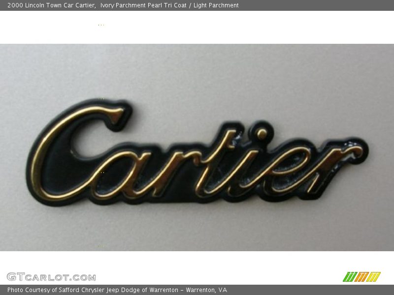  2000 Town Car Cartier Logo