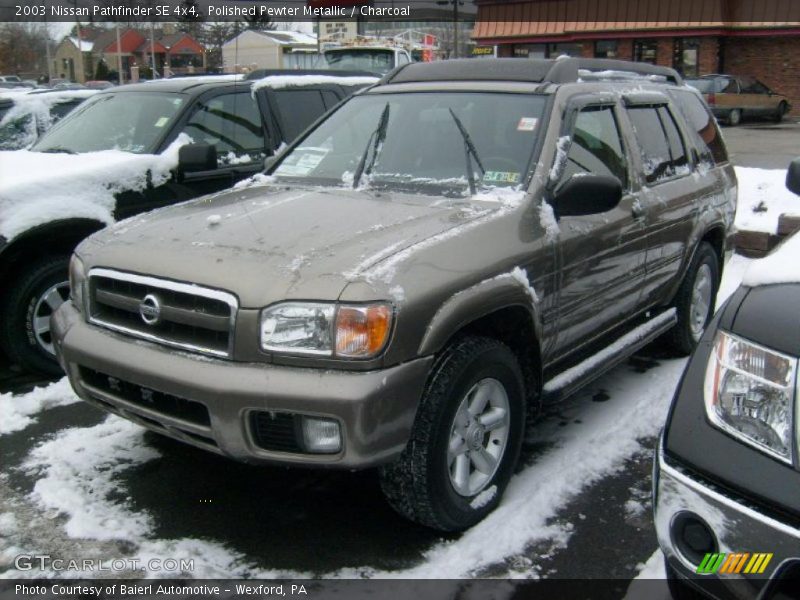 Polished Pewter Metallic / Charcoal 2003 Nissan Pathfinder SE 4x4