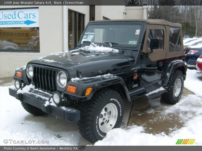 Black / Green/Khaki 1998 Jeep Wrangler Sahara 4x4