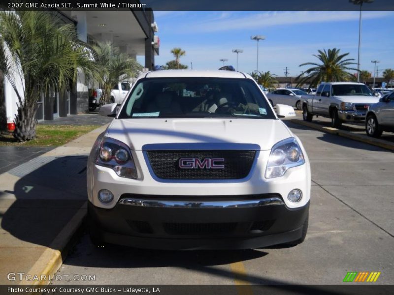 Summit White / Titanium 2007 GMC Acadia SLT