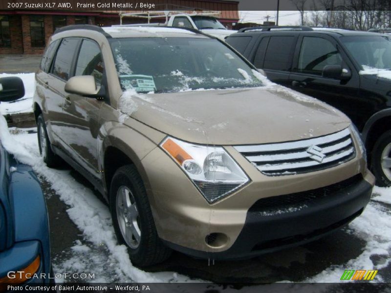 Prairie Gold Metallic / Beige 2007 Suzuki XL7 AWD