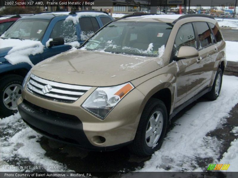 Prairie Gold Metallic / Beige 2007 Suzuki XL7 AWD