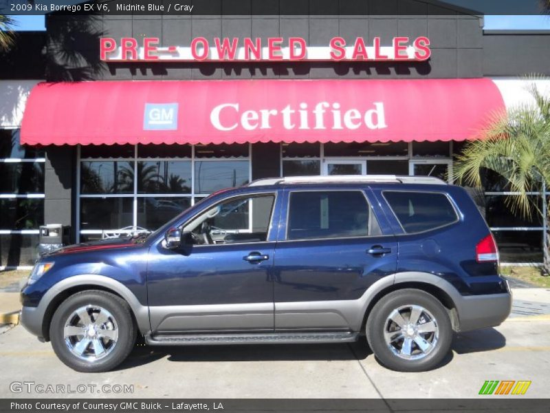 Midnite Blue / Gray 2009 Kia Borrego EX V6