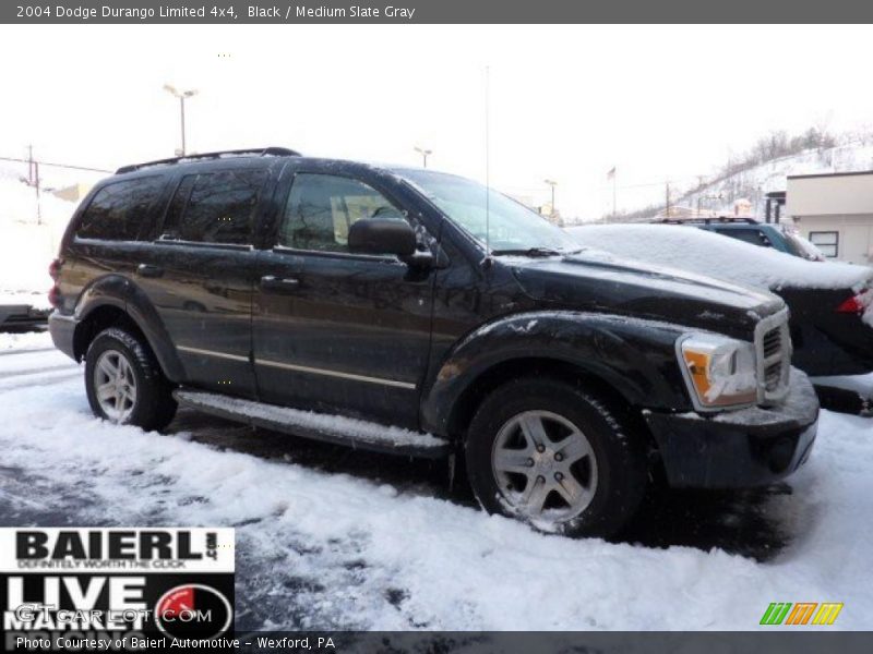Black / Medium Slate Gray 2004 Dodge Durango Limited 4x4