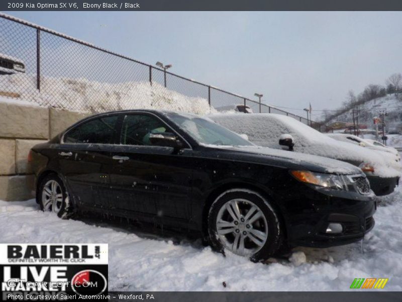 Ebony Black / Black 2009 Kia Optima SX V6