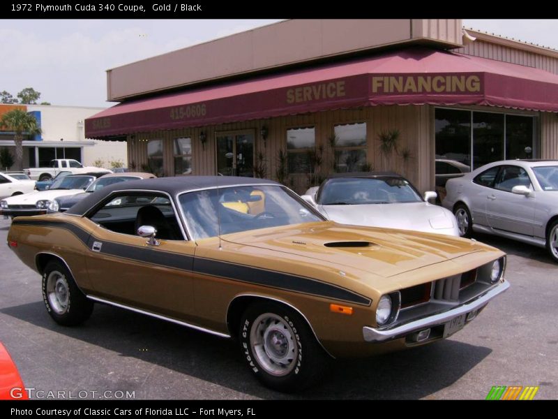  1972 Cuda 340 Coupe Gold