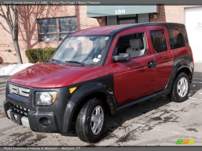 Tango Red Pearl / Black/Titanium 2007 Honda Element LX AWD
